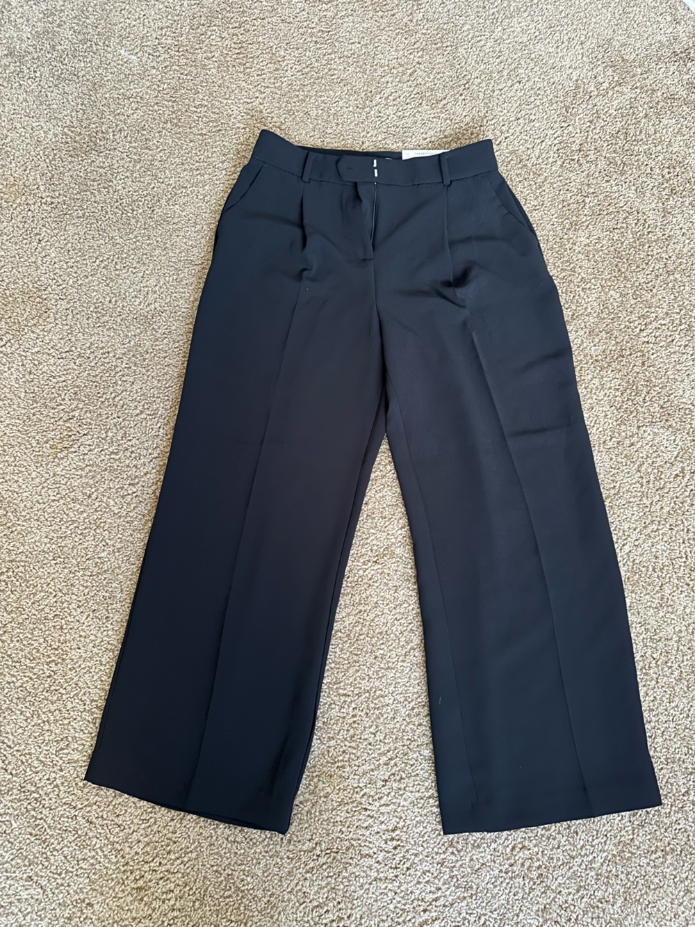 LOFT Black wide-Leg trousers